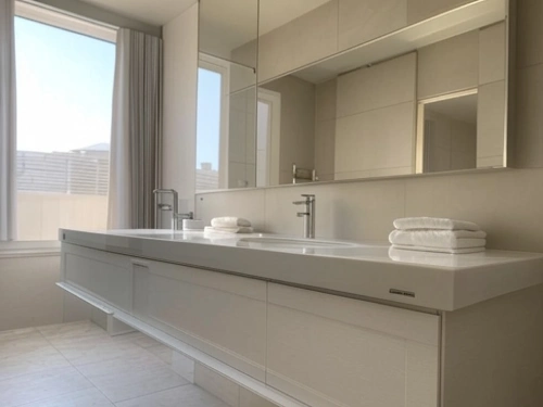 Reforma moderna de cuarto de baño en l'Ametlla del Vallés Diseño moderno en la reforma de un cuarto de baño en l'Ametlla del Vallés con muebles flotantes y acabados en tonos neutros.