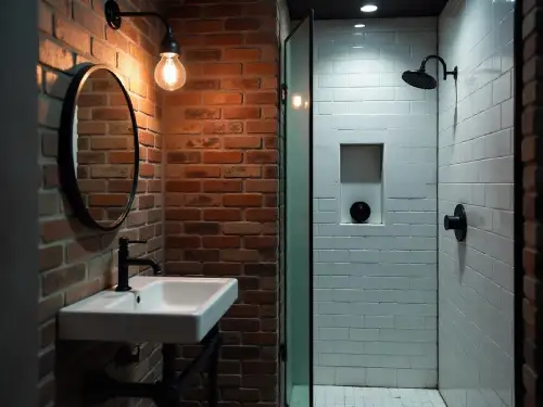 Baño rustico reforma en hospitalet de llobregat Cuarto de baño rústico reformado en L'Hospitalet de Llobregat con ducha moderna y detalles rústicos